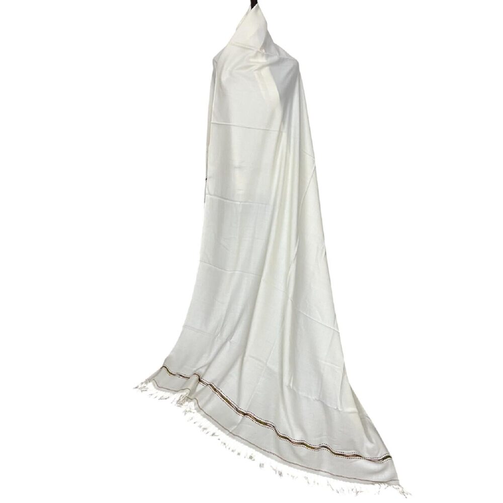 6447 Pakistan Patoo Blanket Pure Sheep Wool Handmade Warm Shawl